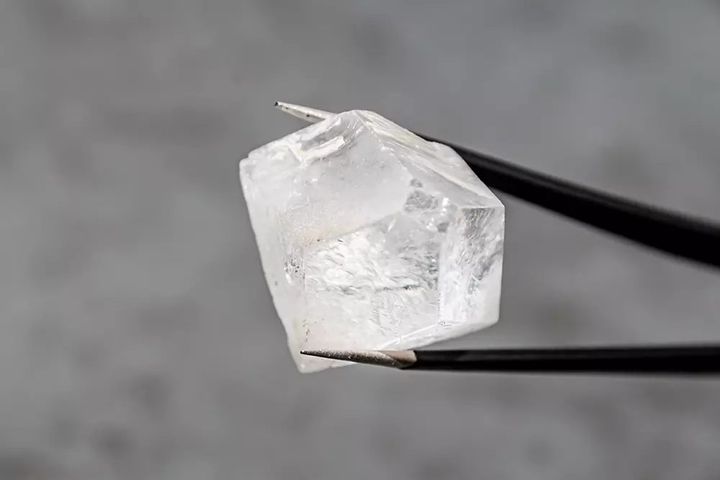 A raw diamond